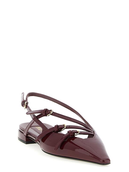 25FW 미우미우 플랫 슈즈 MI313701BM BORDEAUX - MIU MIU