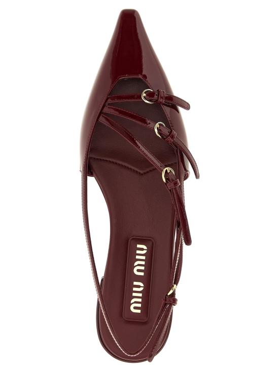25FW 미우미우 플랫 슈즈 MI313701BM BORDEAUX - MIU MIU