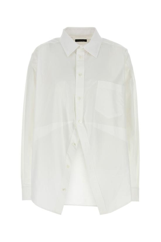  발렌시아가 셔츠 814101TNM60 9000 WHITE