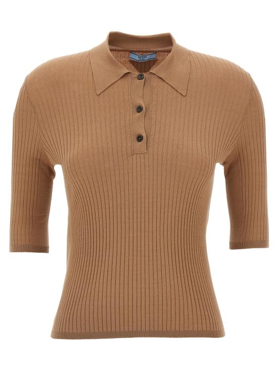  프라다 폴로 티셔츠 PR310936BM BEIGE