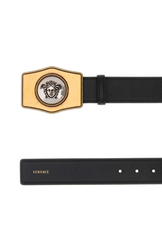 26SS 베르사체 벨트 1024409DVTP1 1B00X BLACK - VERSACE