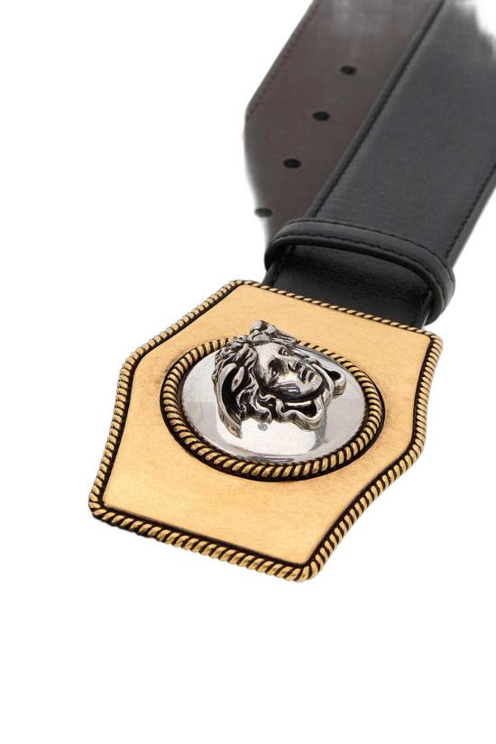 26SS 베르사체 벨트 1024409DVTP1 1B00X BLACK - VERSACE