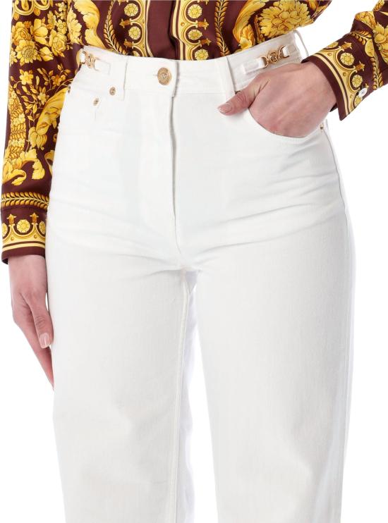 26SS 베르사체 데님 팬츠 10137451A085701D110 WHITE - VERSACE