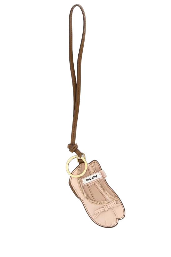 26SS 미우미우 발레 레더 키체인 키링 5TL5332CUM F0NZ2 PINK