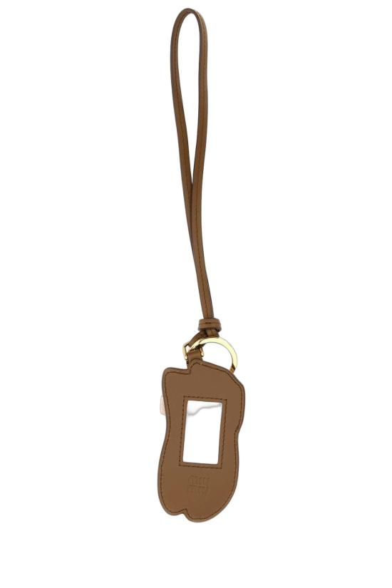26SS 미우미우 발레 레더 키체인 키링 5TL5332CUM F0NZ2 PINK - MIU MIU