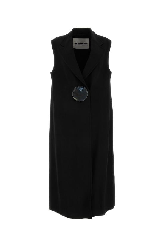  질샌더 트렌치 코트 J02FB0114J65005 001 BLACK