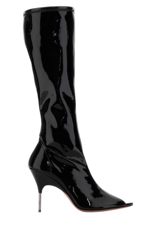 25FW 아미나 무아디 힐/펌프스 BRUNASTREHIGHBOOT BLA95PYRH BLACK