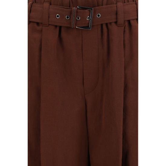 26SS 브루넬로 쿠치넬리 팬츠 BRM0F91P8862C9092BB BROWN - BRUNELLO CUCINELLI