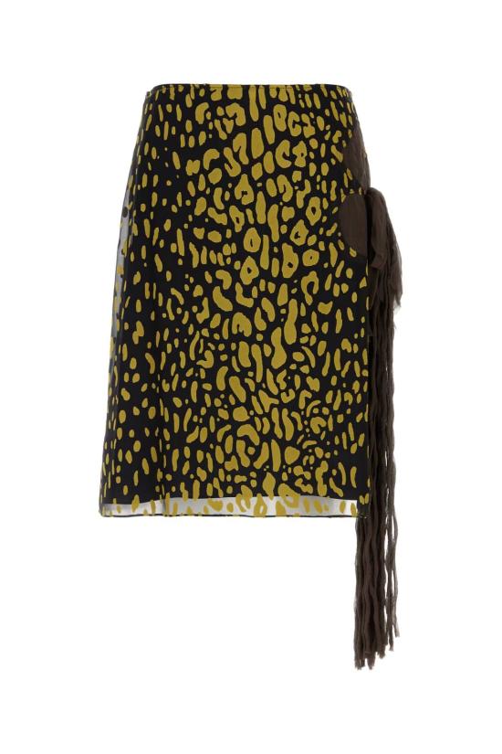 26SS 살바토레 페라가모 스커트 13I351793479 BEIGE BLACK