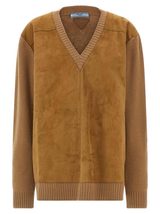 25FW 프라다 가디건 PR319463BM BROWN