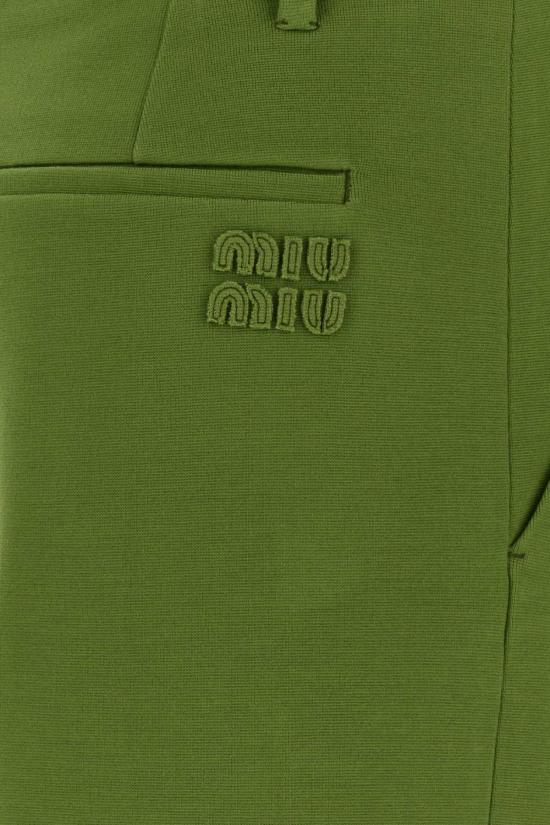 25FW 미우미우 팬츠 MP1931SOOO18FQ F0089 GREEN - MIU MIU