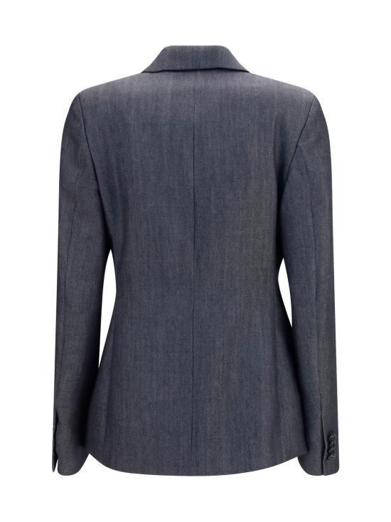 26FW 발렌시아가 오버사이즈 가죽 레이서 자켓 872296TUT44 4100 DARK NAVY - BALENCIAGA