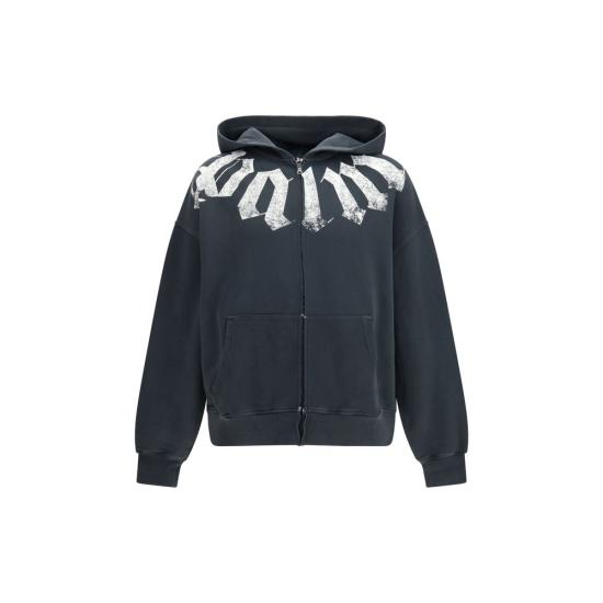 26FW 팜앤젤스 후드 티셔츠 PAPAMBE002FL0011003BB BLACK