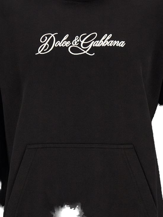 26FW 돌체앤가바나 후드 티셔츠 DO341064BM BLACK - DOLCE & GABBANA
