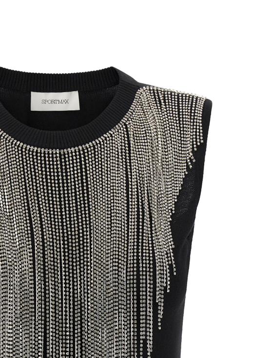 26FW 스포트막스 민소매 티셔츠 SP341222BM BLACK - SPORTMAX