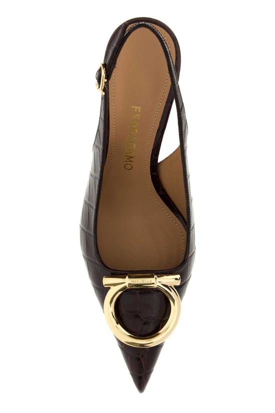 26FW 살바토레 페라가모 힐/펌프스 01L9457948681C TMOROBISC BROWN - SALVATORE FERRAGAMO