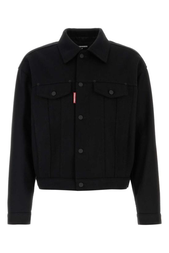 25FW 디스퀘어드2 자켓 S74AM1614D35260 900 BLACK
