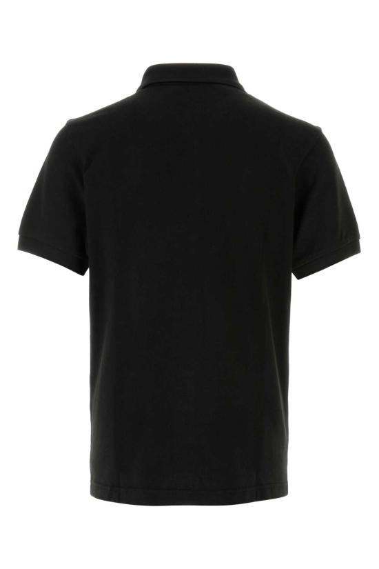 26FW 겐조 시그니처 엠브로이드 슬림 코튼 폴로 셔츠 FG65PO1554PU 99J BLACK - KENZO
