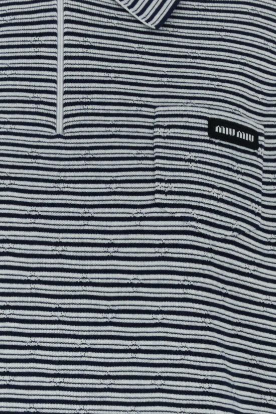 26FW 미우미우 스웨터 MML06PSOOO195I F0UB0 NAVY - MIU MIU