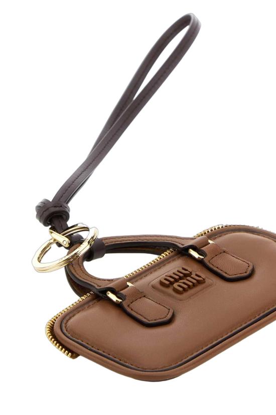 26SS 미우미우 아르카디 레더 트릭 5TL3562CWA F0046 BROWN - MIU MIU