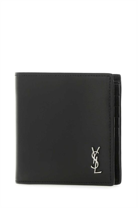  생로랑 타이니 모노그램 반지갑 6077271JB0E 1000 BLACK - SAINT LAURENT