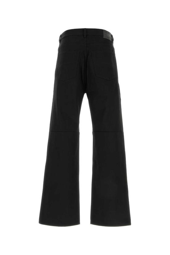 26SS 발렌시아가 커브드 니 팬츠 857194TTWA4 1000 BLACK - BALENCIAGA
