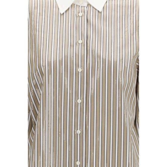 26SS 브루넬로 쿠치넬리 셔츠 BRMH749MX306C002BB BEIGE - BRUNELLO CUCINELLI
