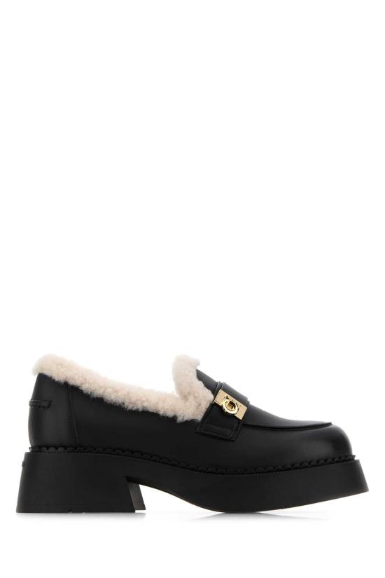 25FW 살바토레 페라가모 플랫 슈즈 01K7957875141C NERMAS BLACK
