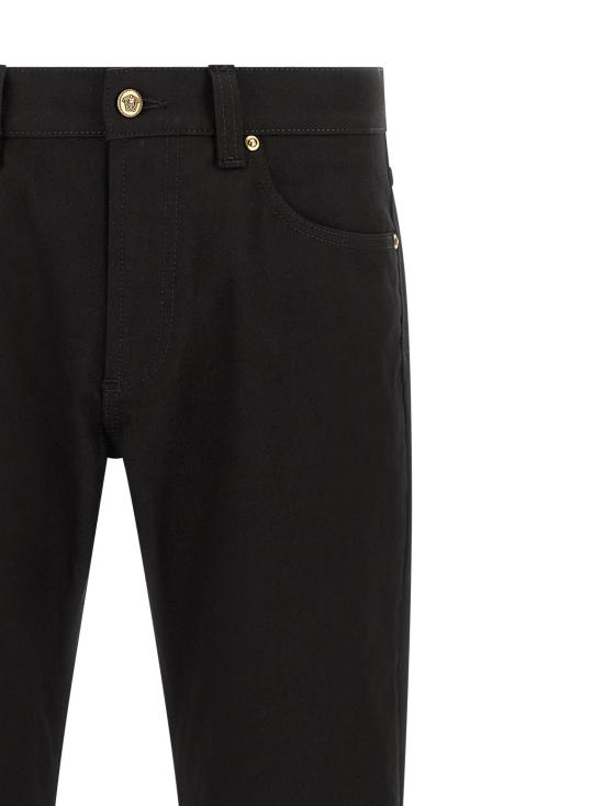 26FW 베르사체 데님 팬츠 VE340673BM BLACK - VERSACE