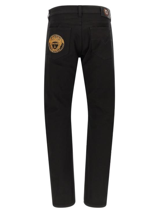 26FW 베르사체 데님 팬츠 VE340673BM BLACK - VERSACE