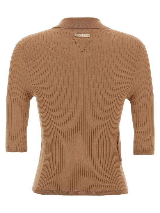  프라다 폴로 티셔츠 PR310936BM BEIGE - PRADA