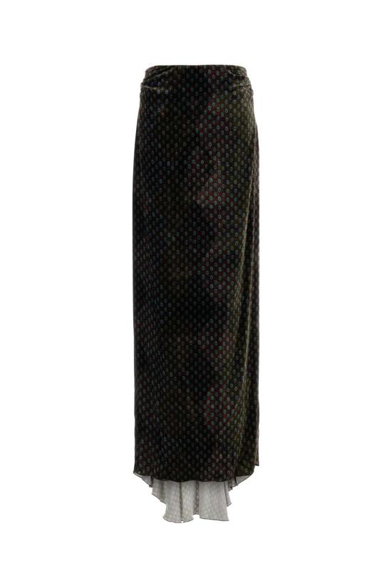 25FW 드리스 반 노튼 스커트 2520108362254 606 BLACK