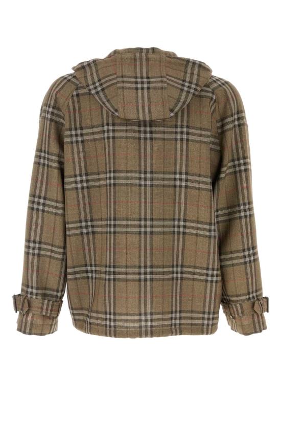  버버리 체크 실크 블렌드 하프 집 자켓 8108324 C1846 BEIGE - BURBERRY