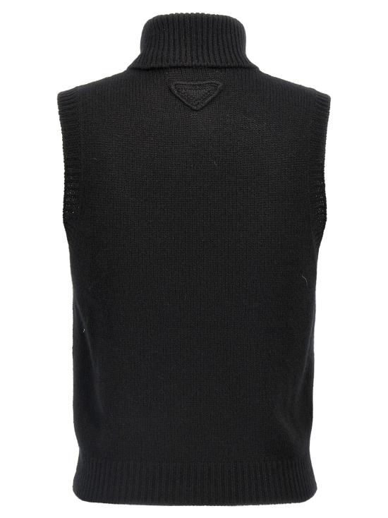  프라다 민소매 티셔츠 PR297399BM BLACK - PRADA