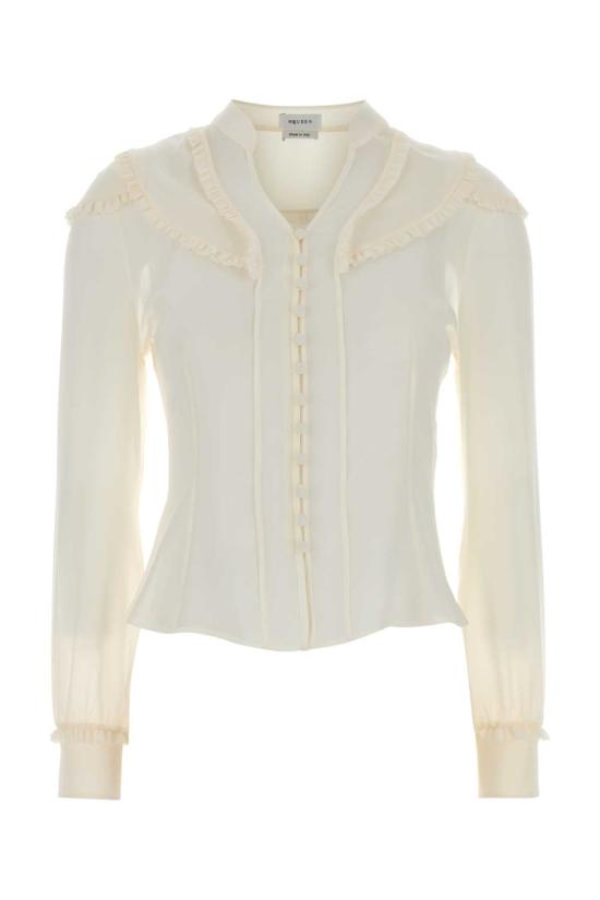 26FW 알렉산더 맥퀸 셔츠 865417QBADS 9015 WHITE