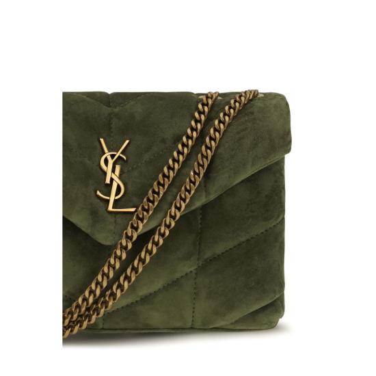 26FW 생로랑 루루 푸퍼 토이 체인 숄더백 SA7593371U8073353BB GREEN - SAINT LAURENT