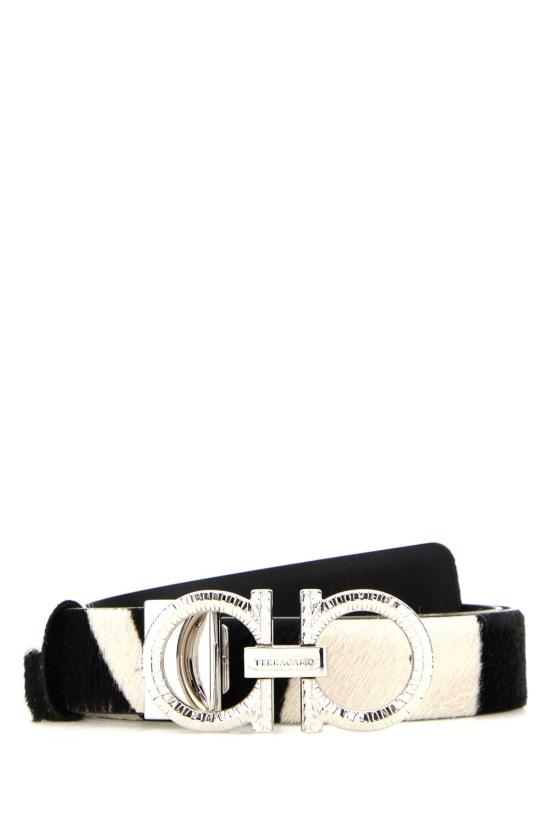 26SS 살바토레 페라가모 벨트 230476790097 BIANCONERO MULTICOLOR