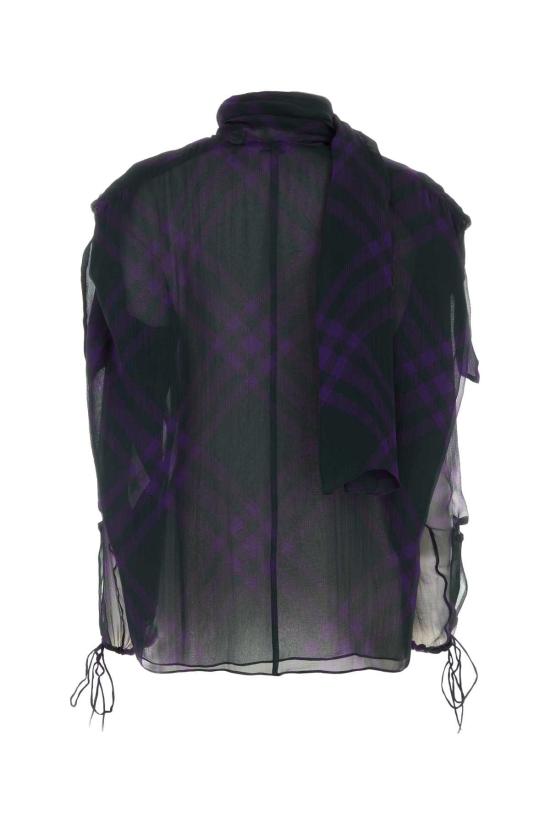  버버리 블라우스 8077742 B7447 PURPLE - BURBERRY