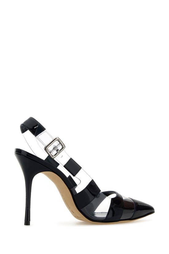  마놀로 블라닉 힐/펌프스 UXRA2241625 NAVYLGRY BLACK - MANOLO BLAHNIK