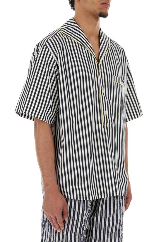 26SS 돌체앤가바나 스트라이프 포플린 셔츠 G5OL5TFR52G S8057 NAVY - DOLCE & GABBANA