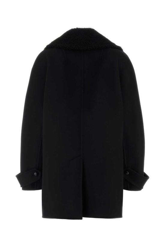 25FW 에르마노 설비노 코트 D476D702SHNKW 95708 BLACK - ERMANNO SCERVINO