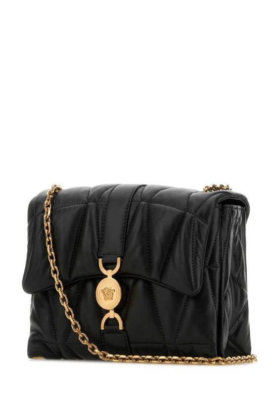  베르사체 클레이오 퀼티드 나파 숄더백 10159641A12973 1B00V BLACK - VERSACE