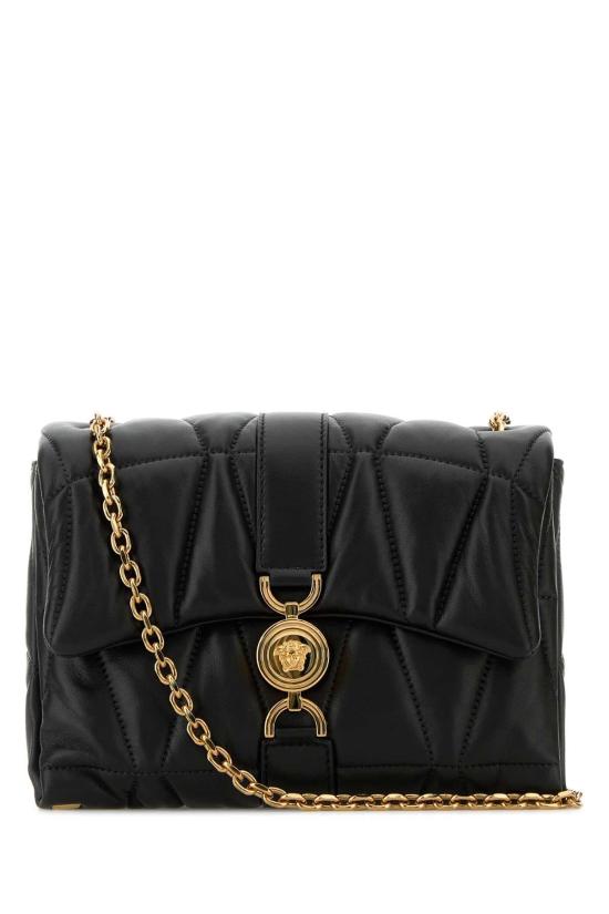  베르사체 클레이오 퀼티드 나파 숄더백 10159641A12973 1B00V BLACK