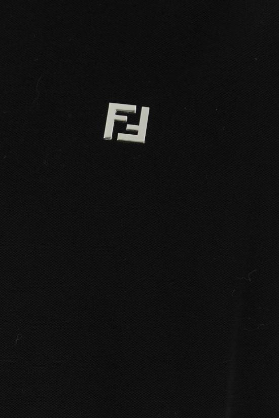 26SS 펜디 FF 메탈 피케 폴로 티셔츠 FY0985AUA5 F0QA1 BLACK - FENDI