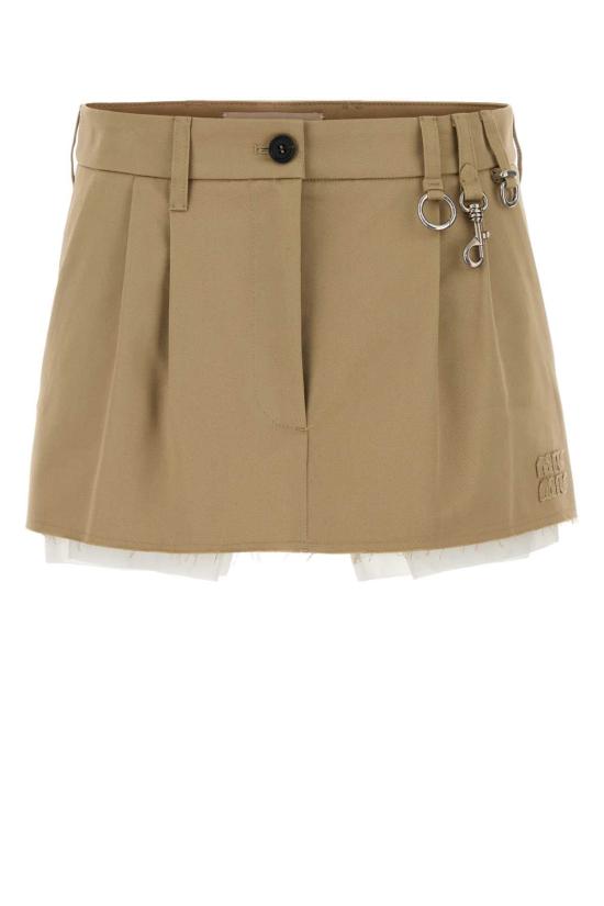 26FW 미우미우 미디 플리츠 스커트 MG2690SOOO1UPX F0065 BEIGE