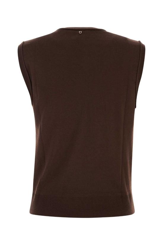 26FW 살바토레 페라가모 스웨터 13I624796190 EXPRESSO BROWN - SALVATORE FERRAGAMO