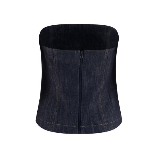 26SS 브루넬로 쿠치넬리 민소매 티셔츠 BRMB125EO909C001BB BLUE - BRUNELLO CUCINELLI