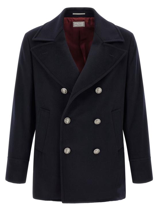 26FW 브루넬로 쿠치넬리 코트 BR340843BM NAVY