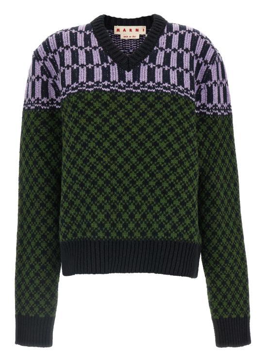 26FW 마르니 스웨터 MA341256BM MULTICOLOR