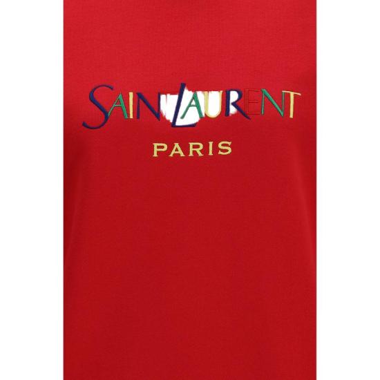 26FW 생로랑 긴팔 티셔츠 SA873600Y36ZO6452BB RED - SAINT LAURENT